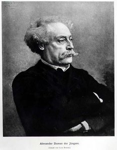 Portrait of Alexander Dumas fils (1824-95) 1886 by German School